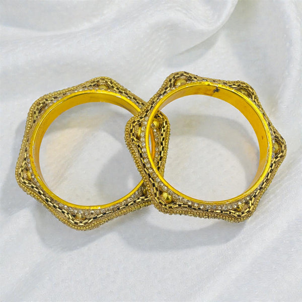 Stylish Gold Plated kada set for women , Gold Plated BrassBangles , Designer Ethnic Kada for Women , Kada set , fancy bangles,