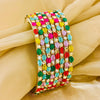 Multicolor Brass Chudi set 8 pic | Bangles Set , Chudi set , Brass Bangles , Lakh Bangles , Multicolor Chudi