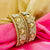 Party Wear Golden Color Bangles / Kangan Set for Girls & Women Kada Set Lac Bangles