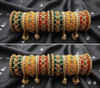 Rajasthani Multi Chuda, Bridal Chuda, Punjabi Chuda, Kundan Bangles Set