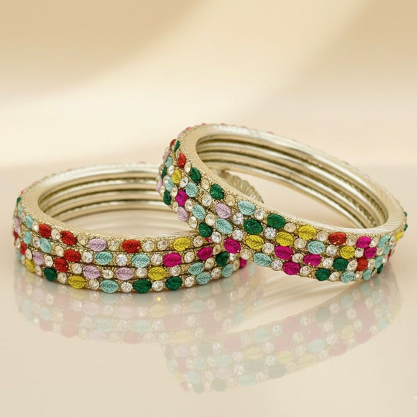 Multicolor Brass Chudi set 8 pic | Bangles Set , Chudi set , Brass Bangles , Lakh Bangles , Multicolor Chudi