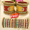 Pack Of 2 Rajasthani Multicolor Bridal Bangle Set for Girls/Women for Wedding