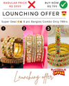 Brand Lounching Offer Pack Of 6 Premium Quality Bangles Set
