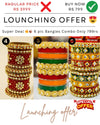 Brand Lounching Offer Pack Of 6 Premium Quality Bangles Set