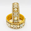 Party Wear Golden Color Bangles / Kangan Set for Girls & Women Kada Set Lac Bangles