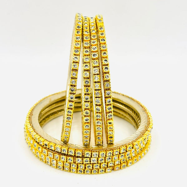 Brass Golden bangle set of 8 pic | Bangles Set , Chudi set , Brass Bangles , Lakh Bangles , Multicolor Chudi